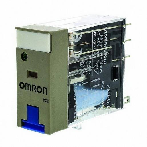 1St. Omron 125291 Mechanische und LED-Anzeigen, Spulenschutzbeschaltung, Prüftaste G2R-2-SNDI 24VDC (S)-0