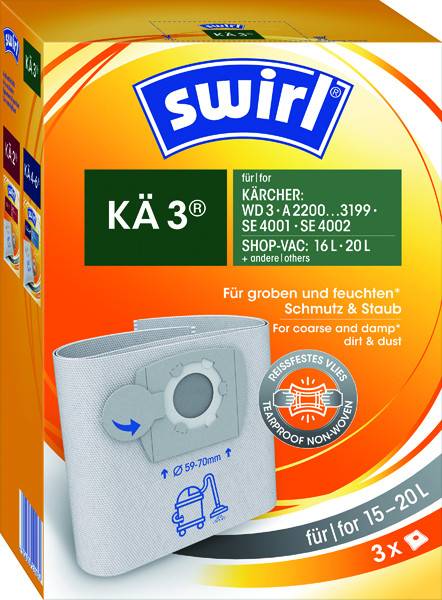 1St. SWIRL KAe 3 3ER Staubsaugerbeutel-0