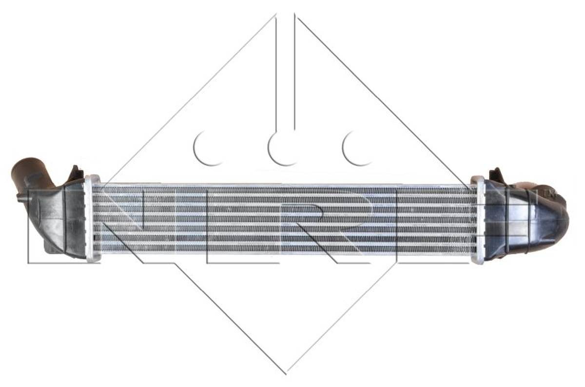 Ladeluftkühler 528 mm - 89 mm NRF passend für u.a. RENAULT LOGAN-1