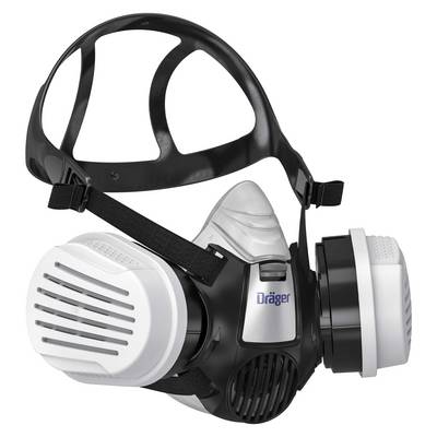 Dräger Atemschutzmaske Halbmaske X-plore 3300 ABEK 1 P3 Gasmaske mit Filter-0