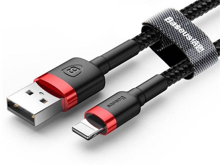 Baseus - CALKLF-A09 - Lightning-USB-Kabel Baseus Cafule 2,4 A 0,5 m (rot)-1