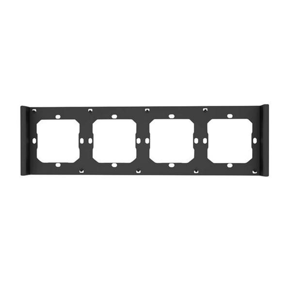 Sonoff - M5-4C-80-F - Rahmen für Schalter M5 80 vierfach 4-fach SONOFF M5-4C-80-F (graphit/schwarz)