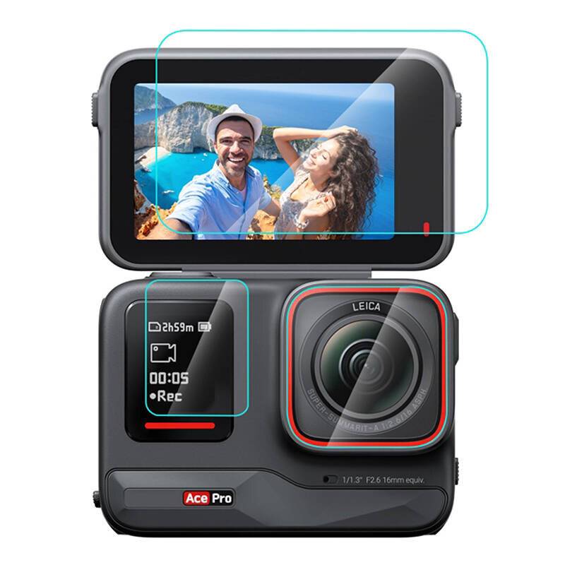 Puluz - PU951T - 3-in-1-Hartglasfolie PULUZ für Insta360 Ace Pro (PU951T)-0