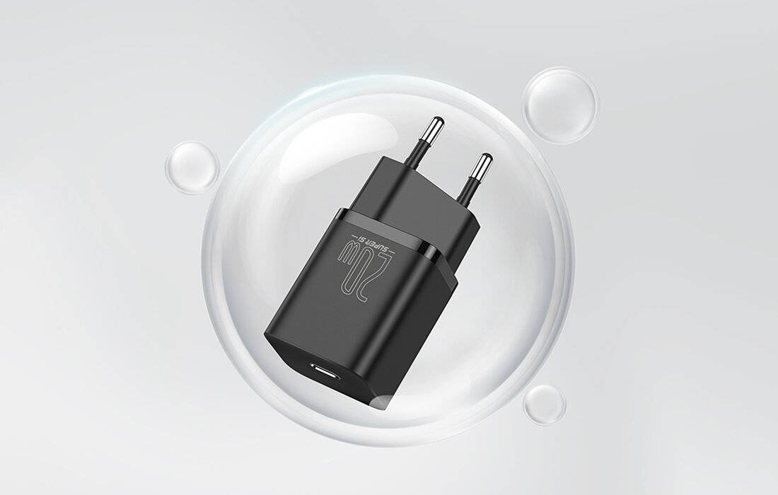 Baseus Super Si Schnellladegerät 1C 20W (schwarz)-5