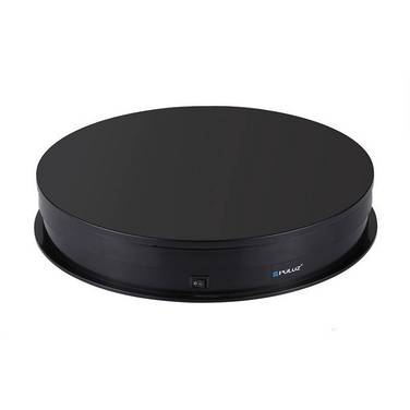 Elektrisch drehbare Drehscheibe Display Puluz 30cm USB (schwarz)