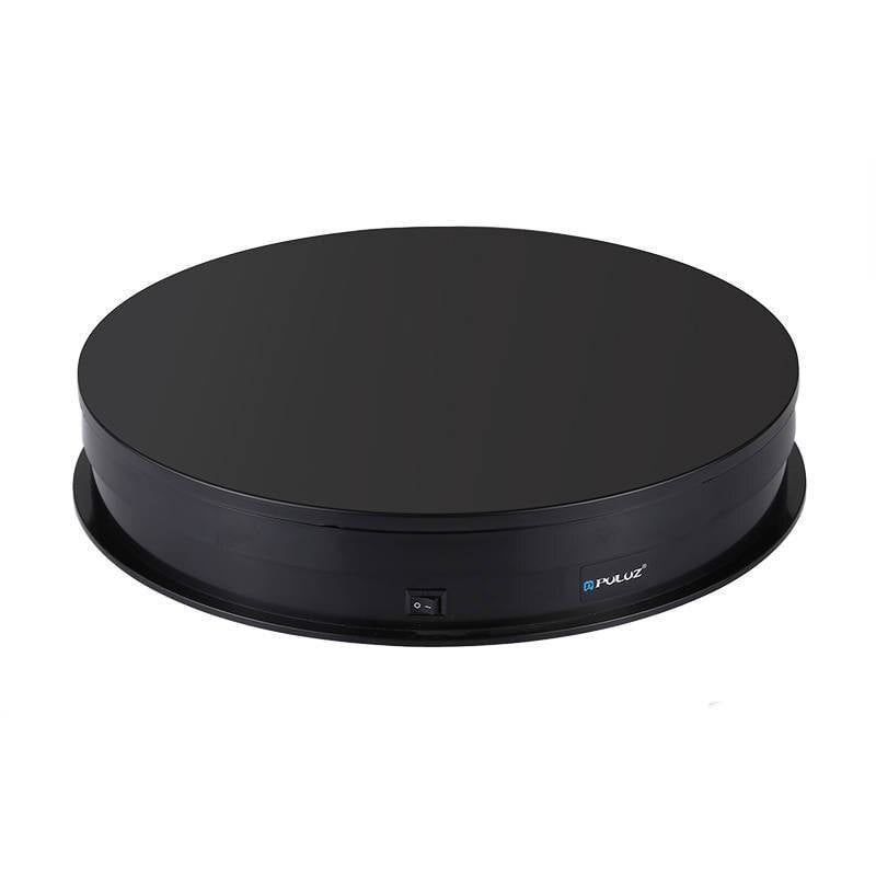 Elektrisch drehbare Drehscheibe Display Puluz 30cm USB (schwarz)-0