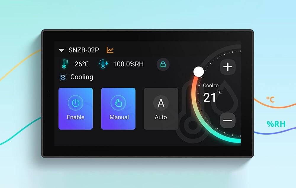 Sonoff - NSPanel120PB - SONOFF NSPanel Pro 120 Smart Control Panel Matter WiFi/Bluetooth/ZigBee (schwarz)-3
