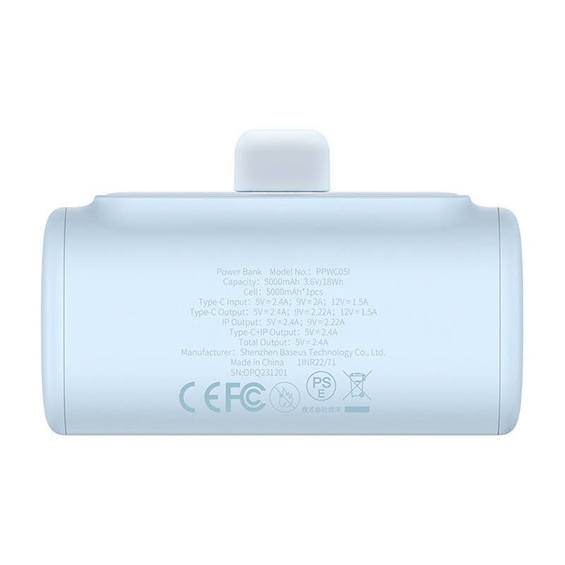 Symbolbild für Powerbank OS-Baseus Compact IP 5000mAh 20W (blau)