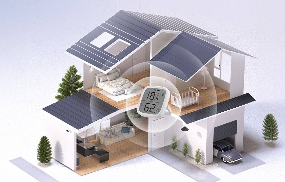 Preisbild für Intelligenter Temperatur- und Luftfeuchtigkeitssensor ZigBee LCD Sonoff SNZB-02D