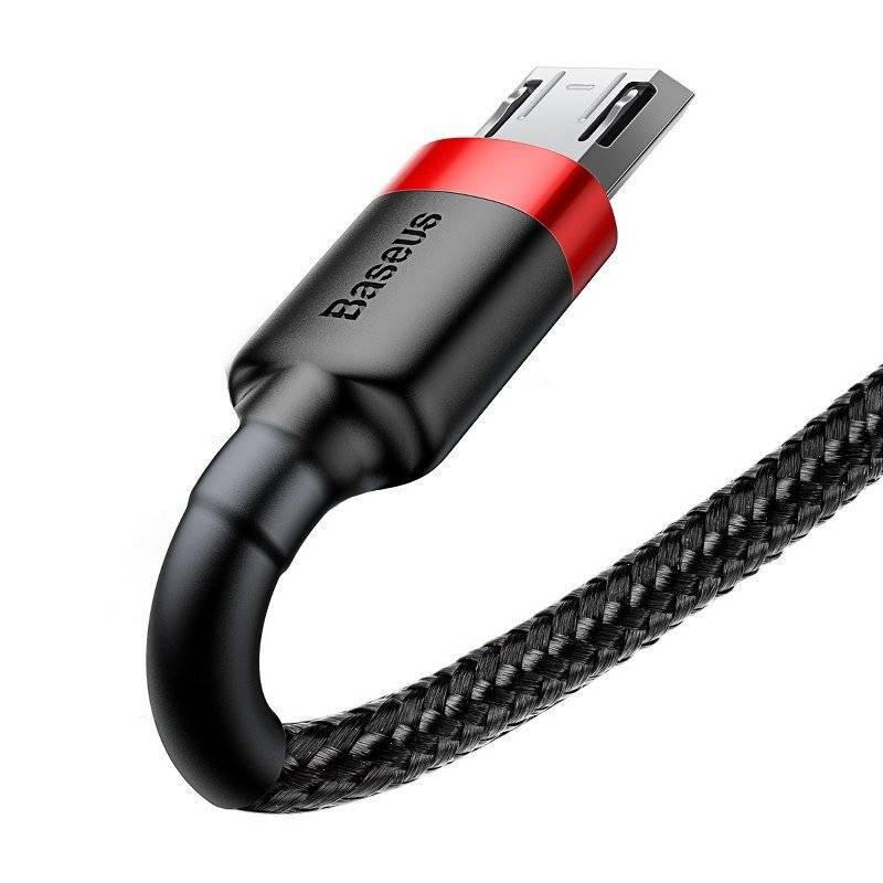 Baseus - CAMKLF-C91 - USB-Kabel für Micro-USB Baseus Cafule 1,5 A 2 m (rot-schwarz)-4