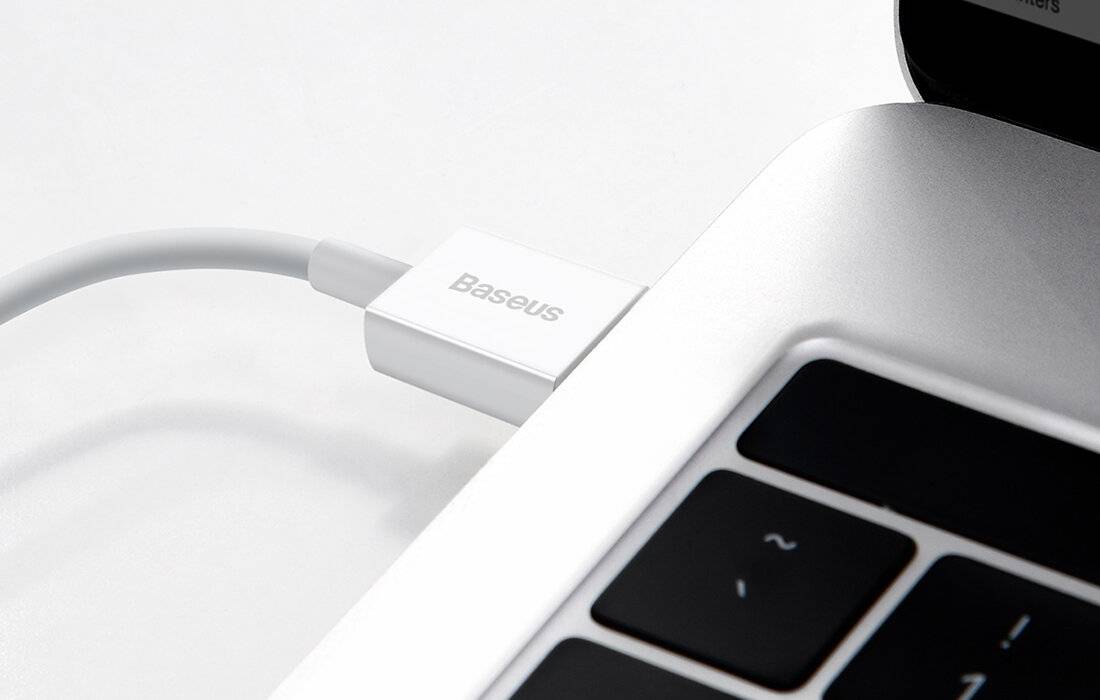 Baseus CALYS-A02 - Weiß - USB A - Lightning - 1 m - Männlich - Männlich-5