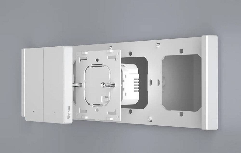 SONOFF M5-2C-80W WiFi Matter smart wall switch (2-Kanal, für Rahmen)-3