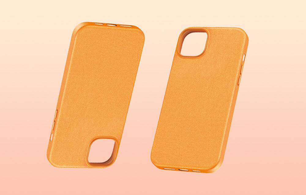 Preisbild für Handytasche für iPhone 15 Pro Baseus Fauxther Series (Orange)