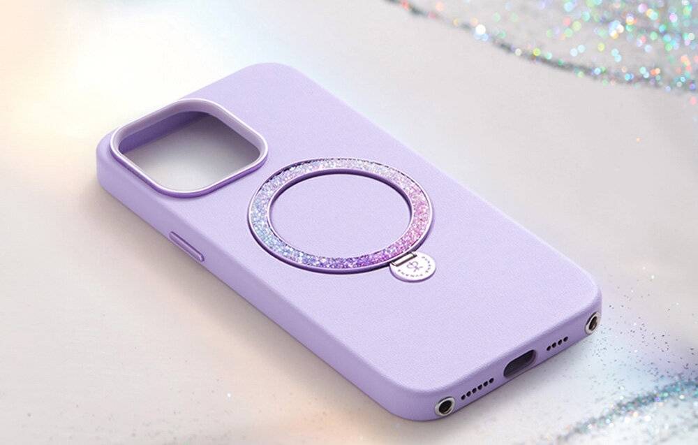 Joyroom PN-15L4 Tasche Dancing Circle für iPhone 15 Pro Max (lila)-1