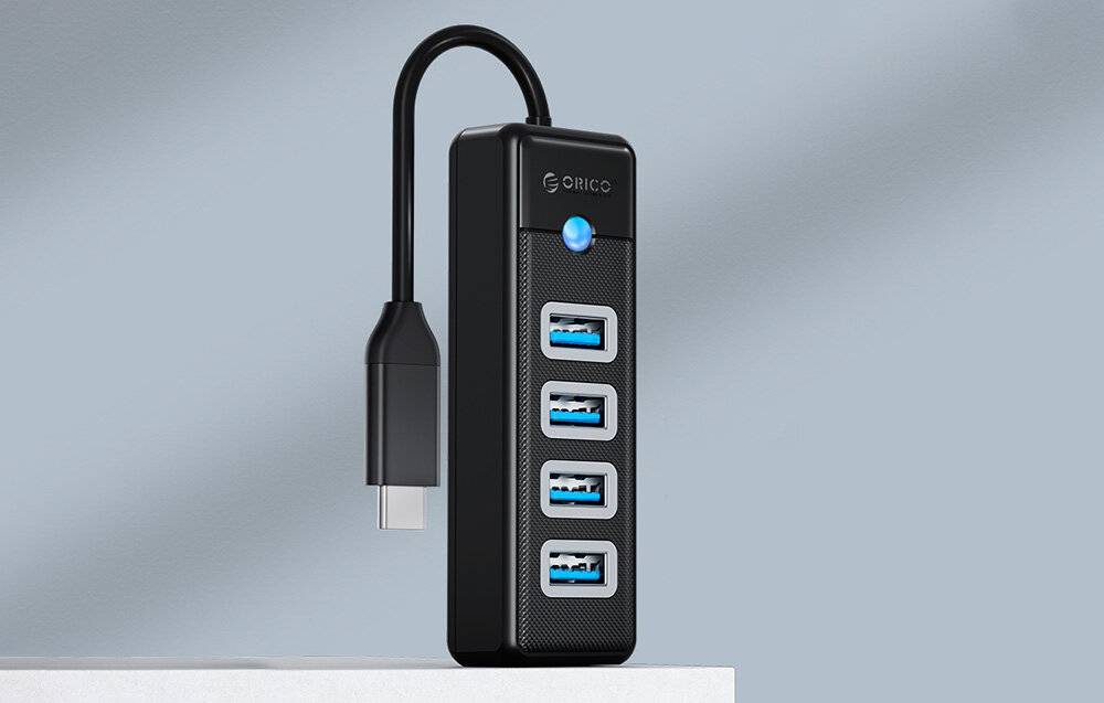 Orico HUB USB-C auf 4x USB 3.0 5Gbps 0,15m Schwarz-3