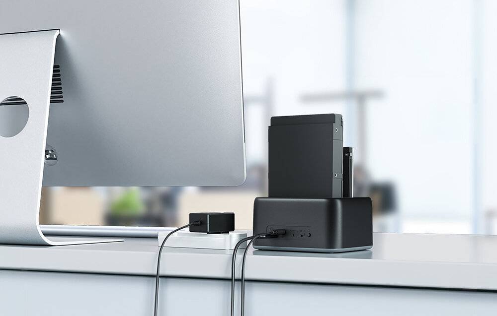 Orico Dockingstation für 2,5 / 3,5" HDD / SSD, 5Gbps, USB-C auf USB-C/A (schwarz)-3