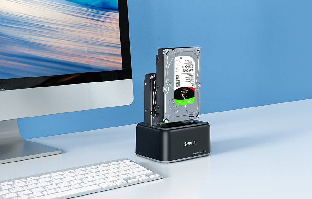 Preisbild für Orico Dockingstation für 2,5 / 3,5" HDD / SSD, 5Gbps, USB-C auf USB-C/A (schwarz)
