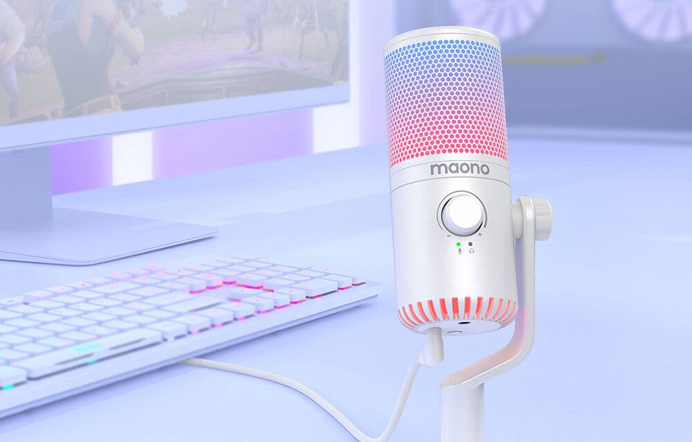 Gaming-Mikrofon Maono DM30RGB (weiß)-3