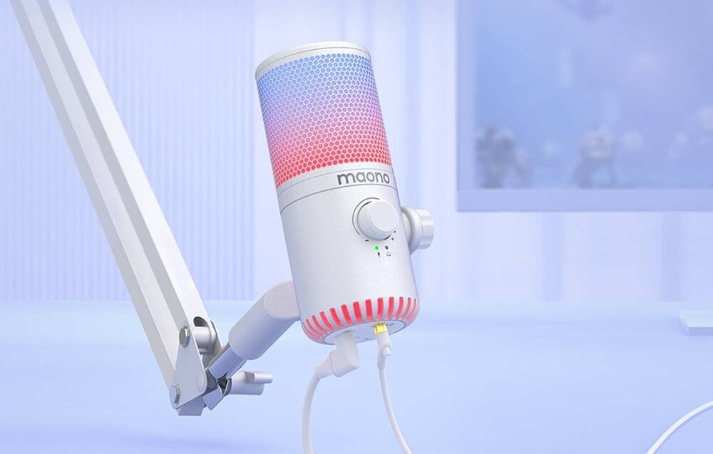Gaming-Mikrofon Maono DM30RGB (weiß)-2