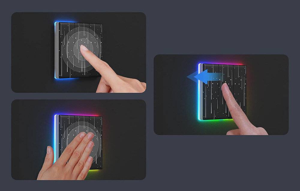 Dekorative Abdeckung / Kappe für T5 SONOFF Star 3C Touch-Schalter-2