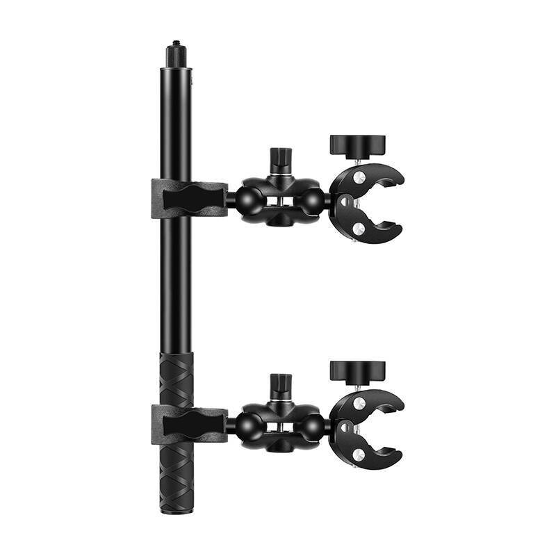 Puluz - PU495B - Motorrad-/Fahrradhalterung PULUZ mit zwei Klemmen und Selfie-Stick 150 cm-0