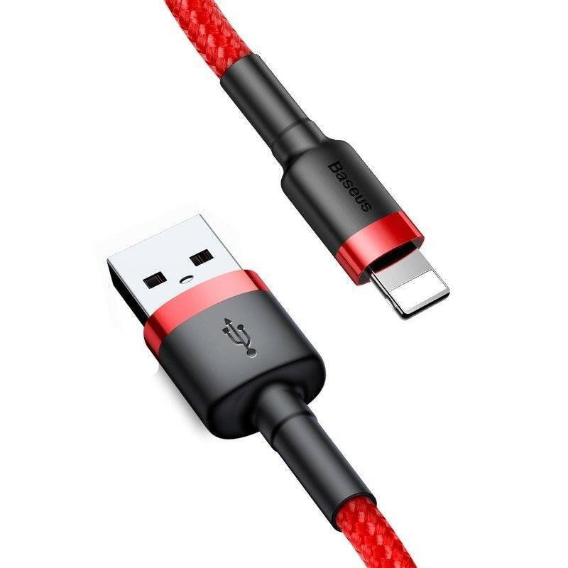 Preisbild für Baseus - CALKLF-A09 - Lightning-USB-Kabel Baseus Cafule 2,4 A 0,5 m (rot)