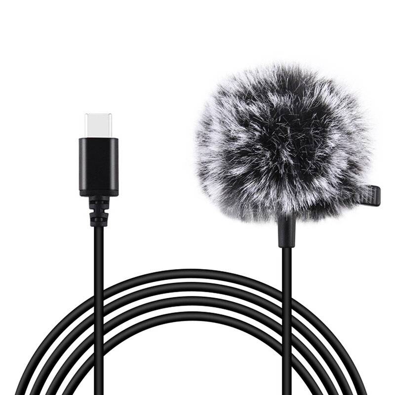 Puluz - PU425 - Jack Puluz Ansteckmikrofon mit Clip PU425 1,5 m USB-C-2