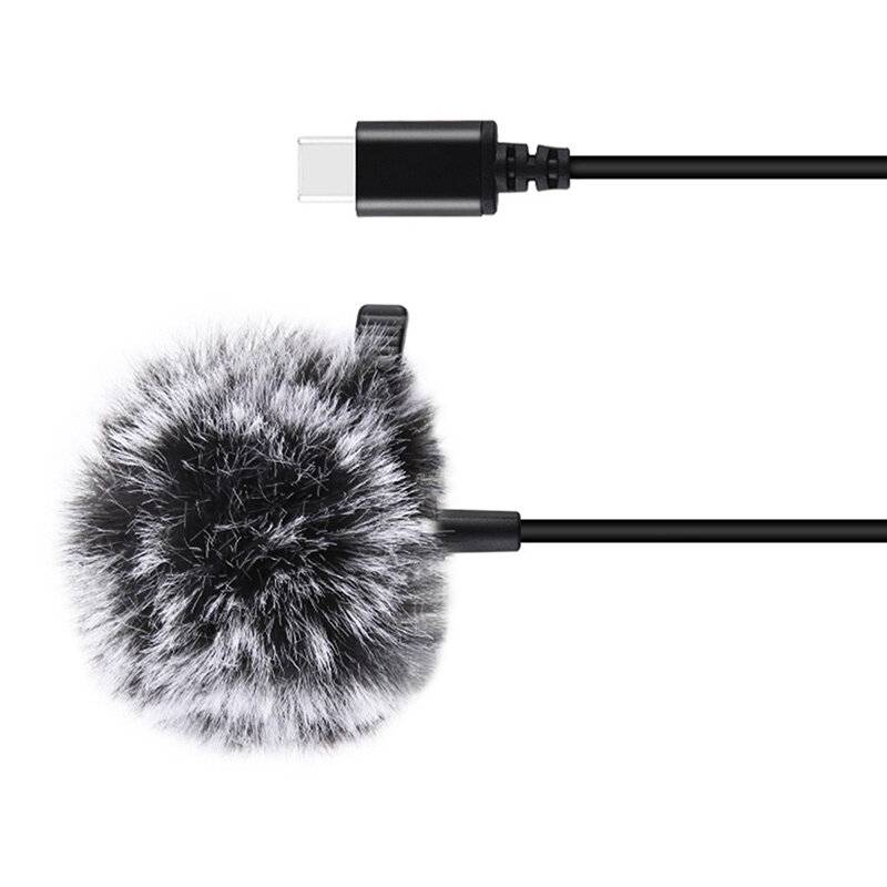 Puluz - PU425 - Jack Puluz Ansteckmikrofon mit Clip PU425 1,5 m USB-C-3