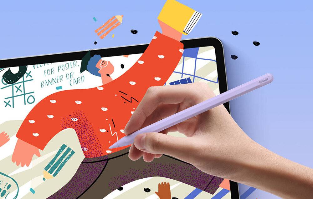Baseus Smooth Writing 2 Eingabestift (lila)-4