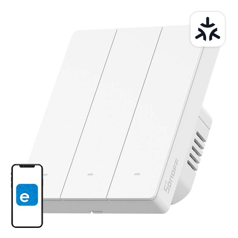 Sonoff - M5-3C-80W - M5-3C-80W Matter Smart-Wandschalter (3-Kanal, für Rahmen)-0