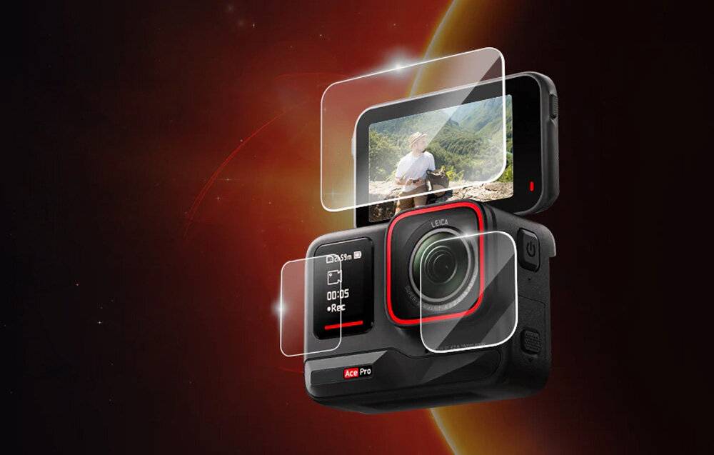 Telesin - S6-FLM-02-TIS - TELESIN-Hartglas für Insta360 Ace Pro / Ace-Kamera-1
