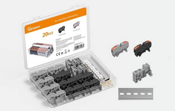 Sonoff - 211 - DIN-Schienen-Kabelverbinder Sonoff-Set (20 Stück)