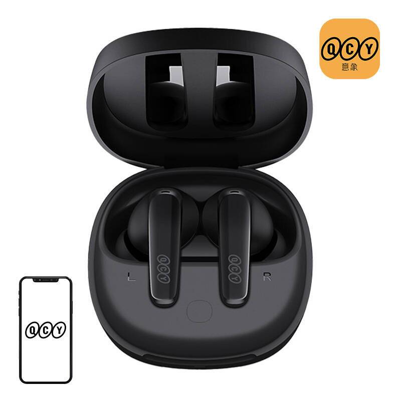Kabellose Kopfhörer TWS QCY T13x (schwarz)-0