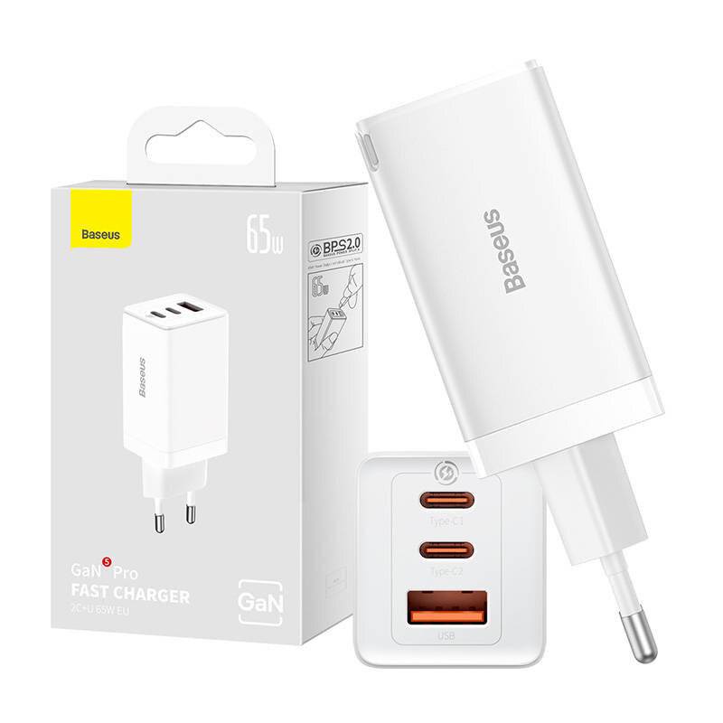Baseus GaN5 Pro - Drinnen - AC - USB - Weiß-4
