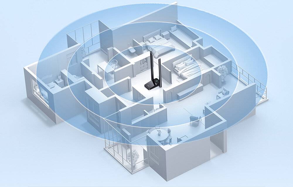 Preisbild für Adapter WiFi Baseus FastJoy 1800Mbps (schwarz)