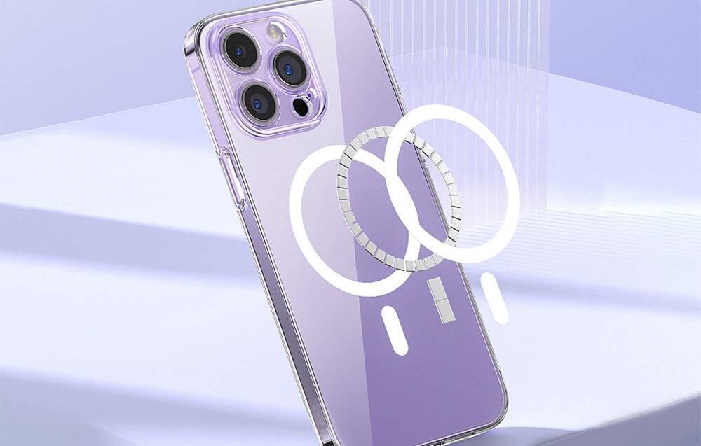 Preisbild für Baseus Magnetic Crystal Clear Handytasche iPhone 13 vollvergütetem Displayschutz Reinigungsset
