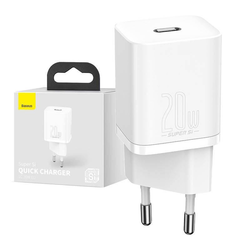 Baseus - CCSUP-B02 - Netzladegerät Baseus Super Si Quick Charger 1C 20W (weiß)-6