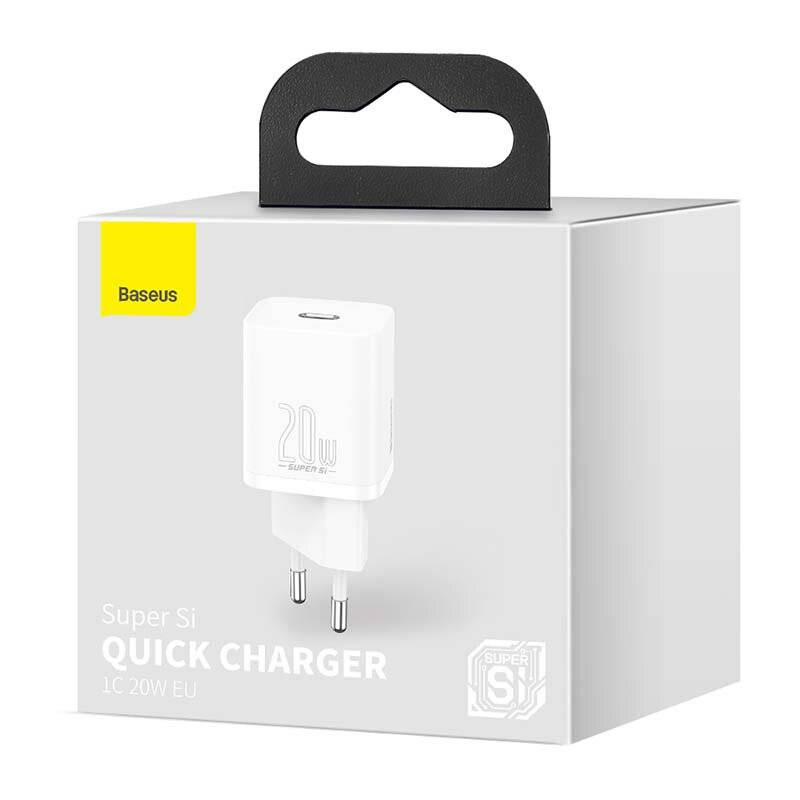 Symbolbild für Baseus - CCSUP-B02 - Netzladegerät Baseus Super Si Quick Charger 1C 20W (weiß)