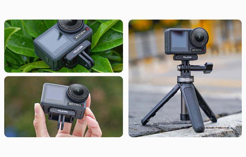 Telesin - OA-TPM-T04 - Magnetischer Zwei-Klauen-Adapter für DJI Action 3 Kamera-3
