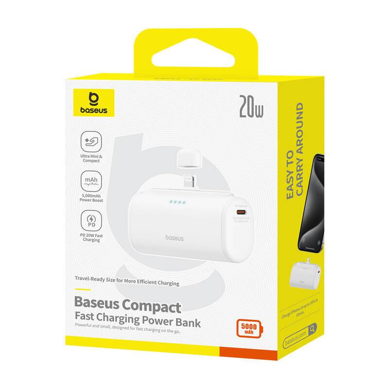 Symbolbild für Powerbank OS-Baseus Compact IP 5000mAh 20W (weiß)