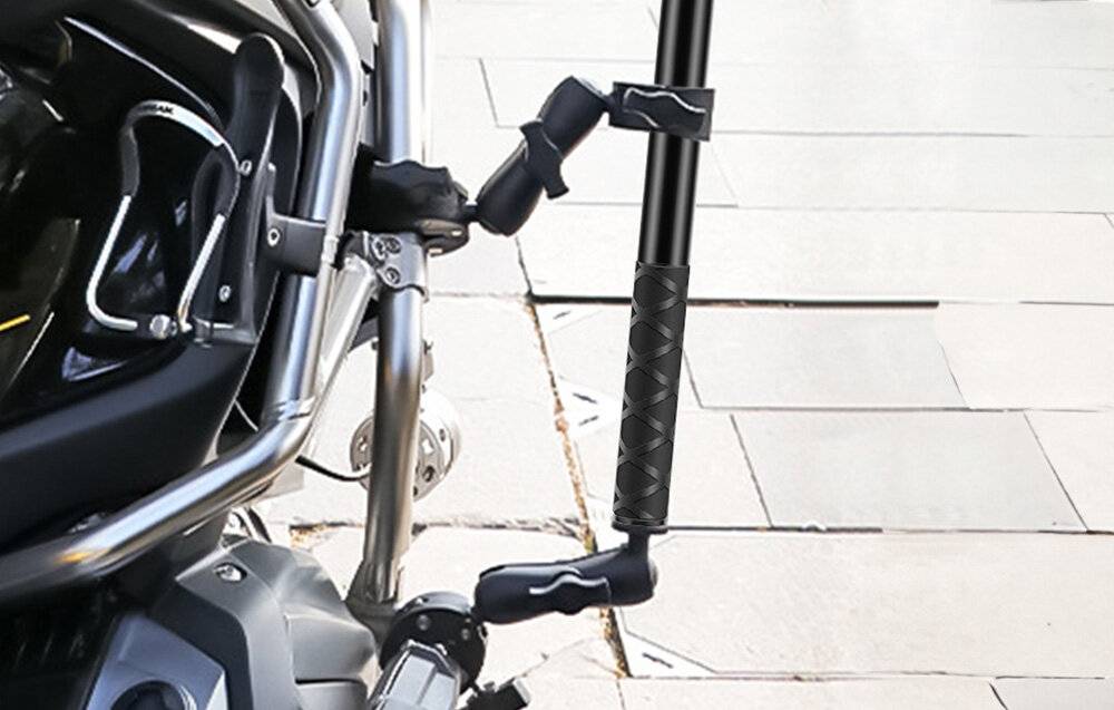 Preisbild für Puluz - PU496B - Motorrad-/Fahrradhalterung PULUZ mit einer einzigen Klemme und Selfie-Stick 150 cm