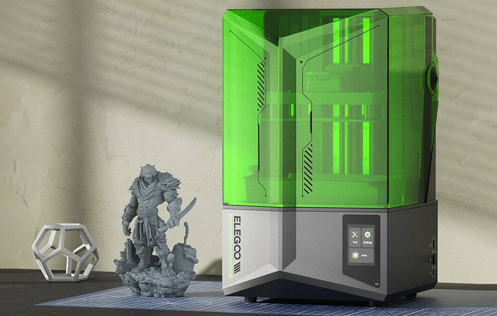 MSLA 3D-Drucker mit 10" 12K Mono-LCD, Bauraum 218 x 122 x 220 mm, Auto-Nivellierung-1