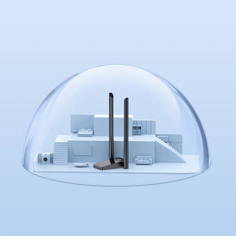Adapter WiFi Baseus FastJoy 1800Mbps (schwarz)-4