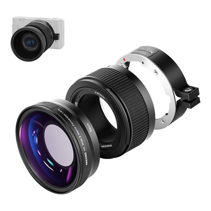 Neewer - B0BJTW6FNX - Neewer Weitwinkelobjektiv für Sony ZV1 (schwarz)-0