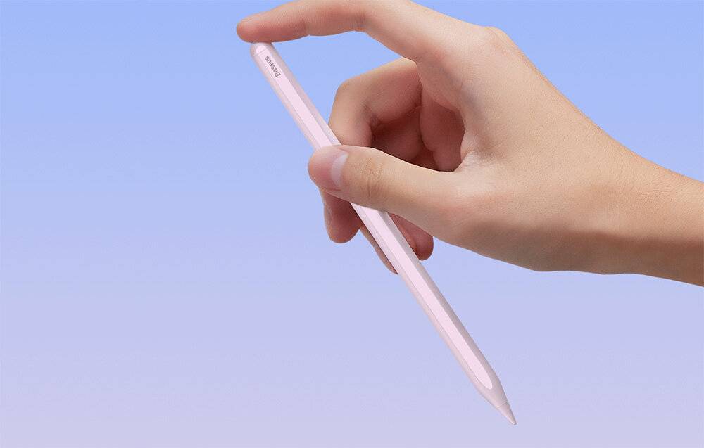 Kabelloser Ladestift für Telefon/Tablet Baseus Smooth Writing (rosa)-1
