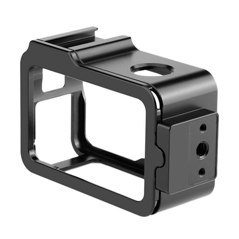 Puluz - PU928B - PULUZ Metallgehäuse für DJI Osmo Action 3/4 mit Cold-Shoe-Anschluss-2