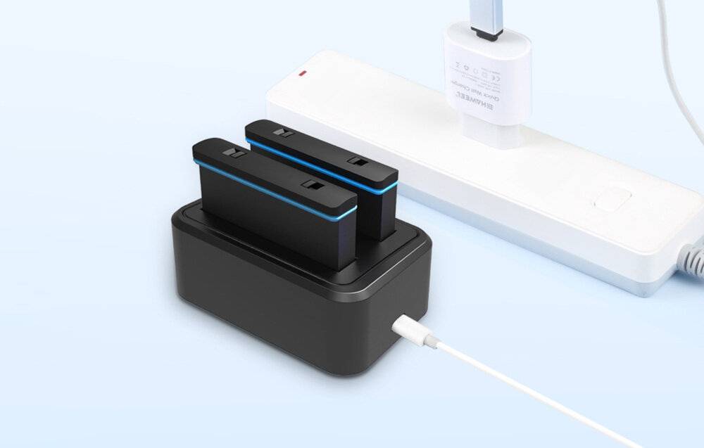 Puluz - PU818 - USB-Doppelakku-Ladegerät PULUZ für Insta360 X3-1