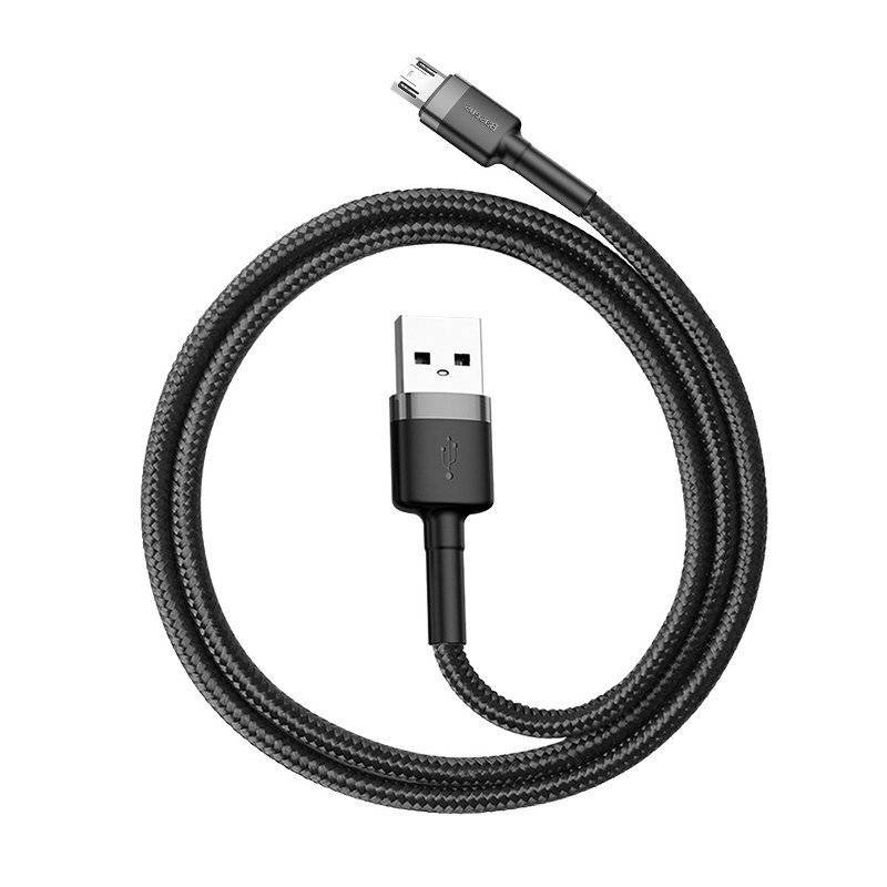 Preisbild für Baseus - CAMKLF-BG1 - USB-zu-Micro-USB-Kabel Baseus Cafule 2,4 A 1 m (grau-schwarz)