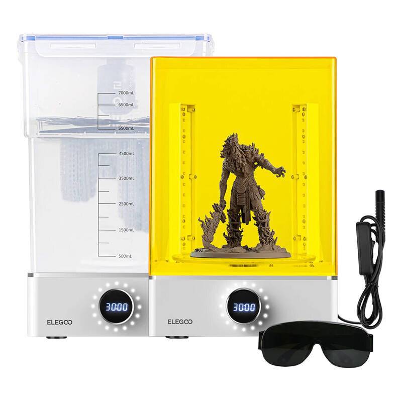 ELEGOO Mercury XS Wash & Cure Bundle, 3D-Druck Nachbearbeitungsstation, 7L Tank-0