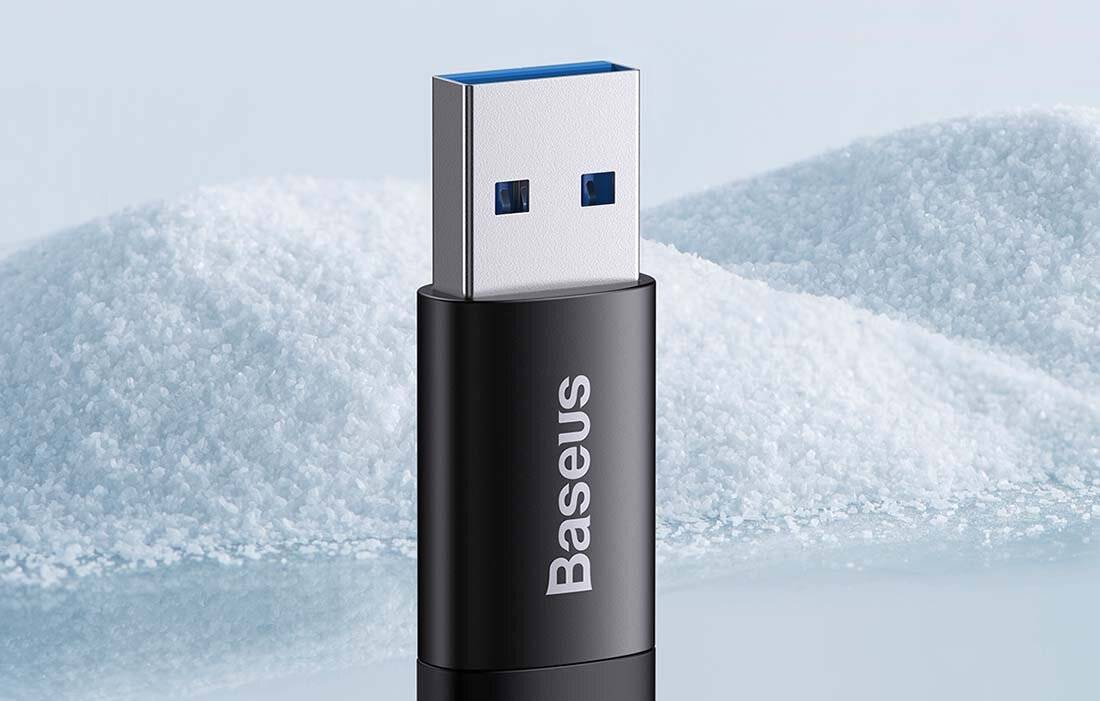 Baseus Ingenuity ZJJQ000101 USB 3.1 Black - USB-A to USB-C Adapter-2